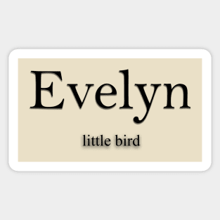 Evelyn Name meaning Sticker